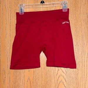 DFYE Women's Red Bike Shorts